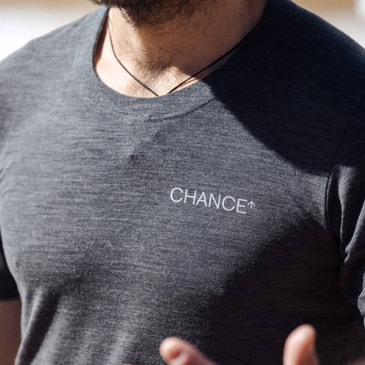 CHANCE - Performance Merino Tee-Black