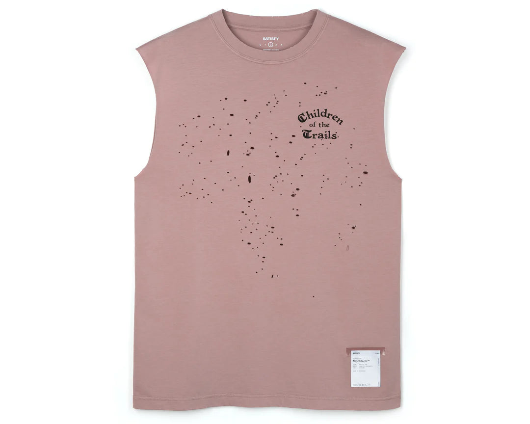 11005-AAR-COTD SATISFY MothTech Muscle Tee Aged Ash Rose
