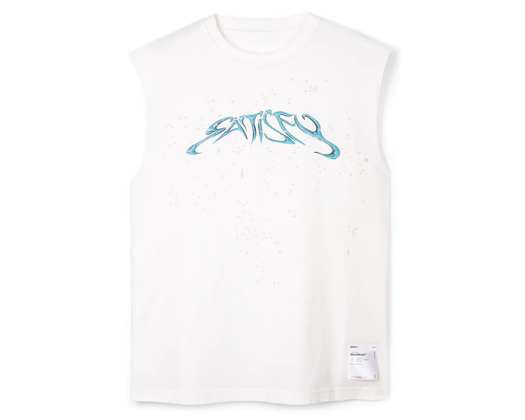 11005-OW-SP SATISFY MothTech Muscle Tee Off-White – downbeat RUNNING