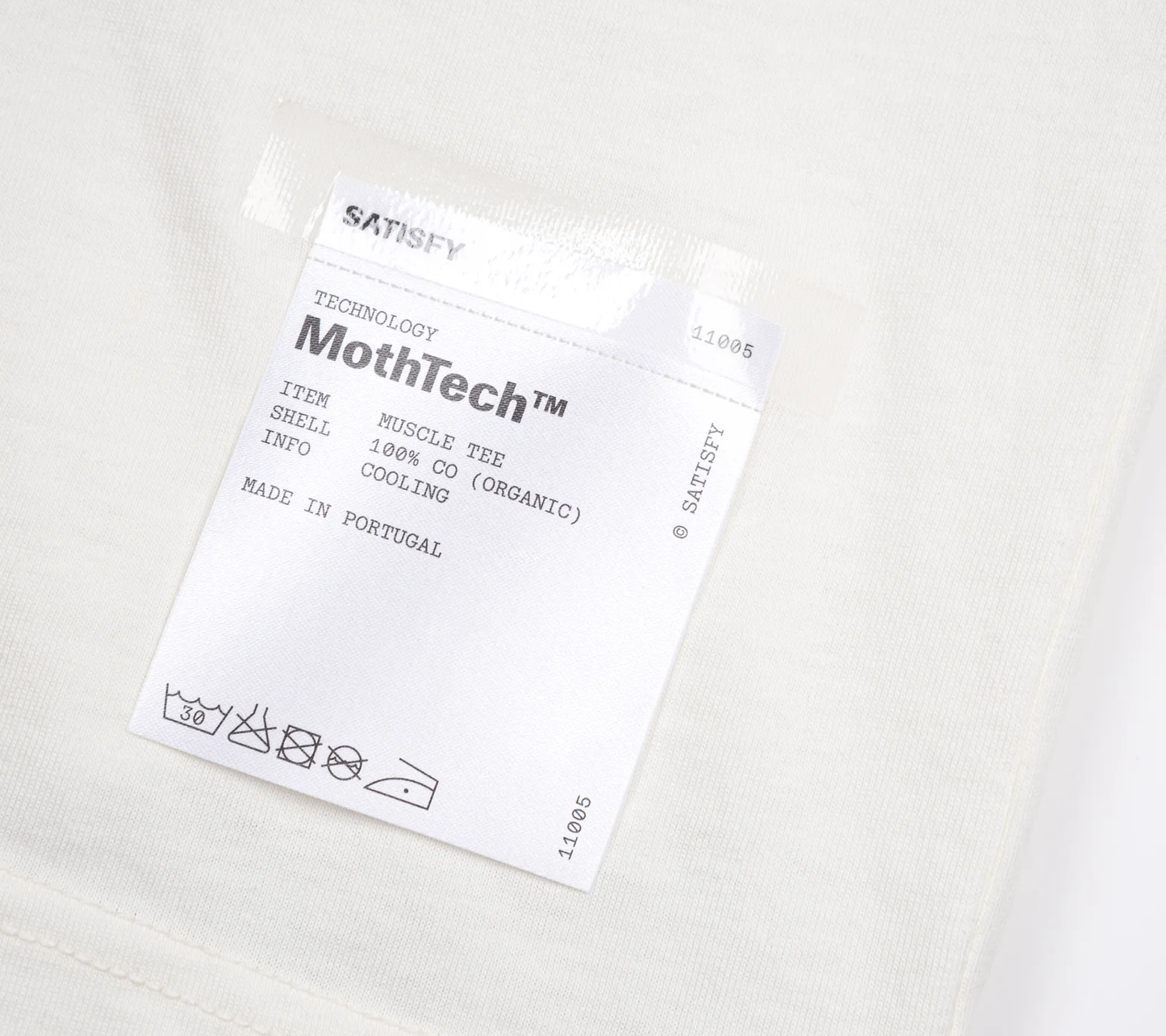 11005-OW-WA Satisfy MothTech Muscle Tee Off-White