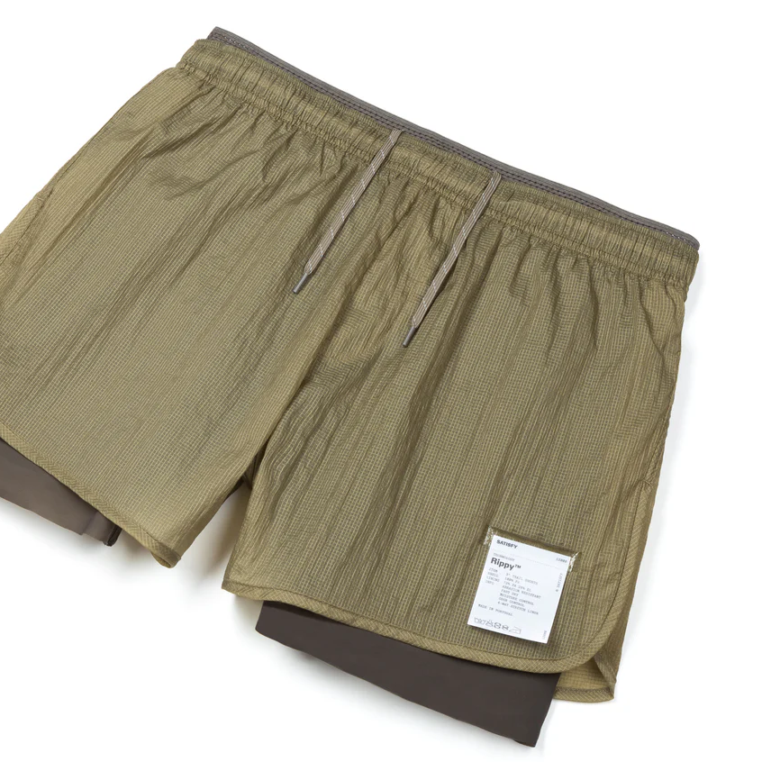 12000-SE SATISFY Rippy 3 Trail Shorts Seed