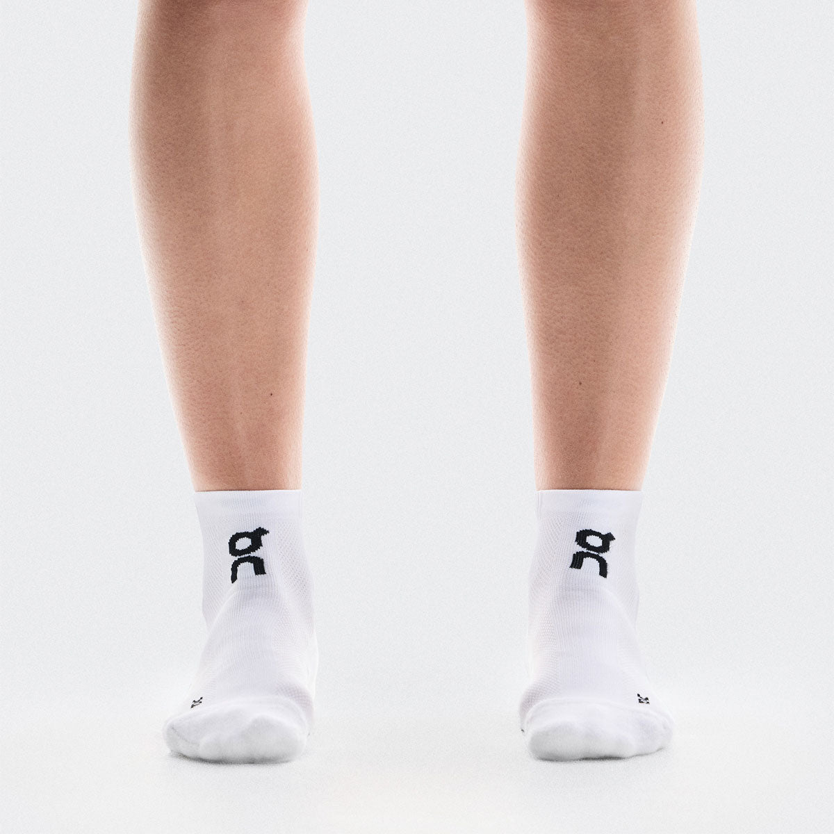 On - Core Run Sock Mid 2P U White 【2UF10070069】