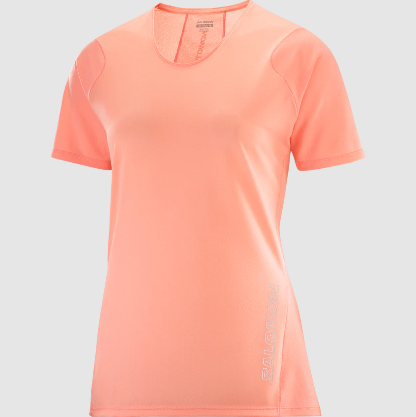 SALOMON - SENSE AERO SS TEE W PEACH AMBER