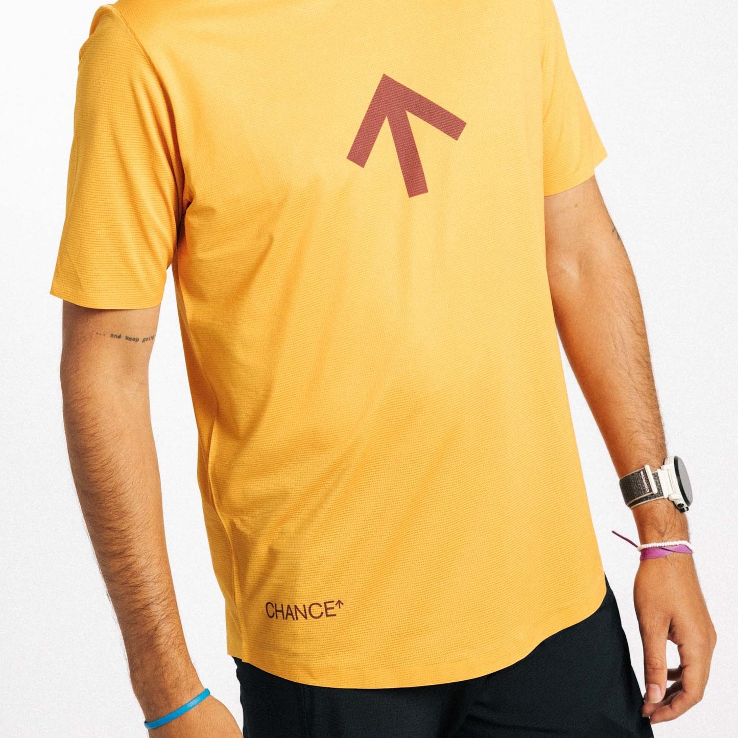 CHANCE AROW Tee Stitched-Apricot
