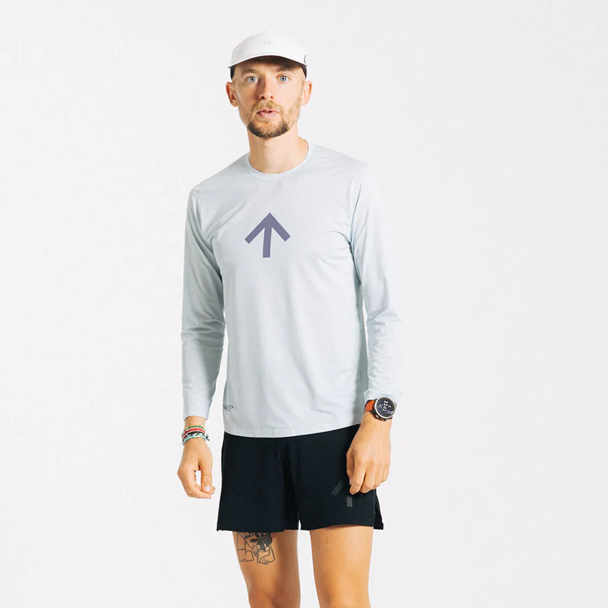 CHANCE - AROW LIGHTWEIGHT LONG SLEEVE V2 Ice Flow and Crown Blue 【SS24CHNC14A-ICE】