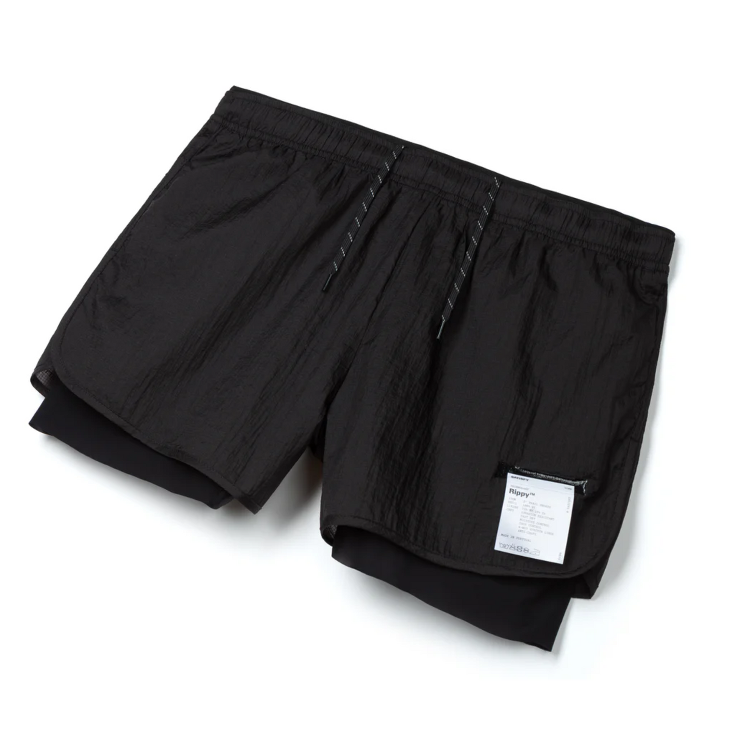 12000-BK SATISFY Rippy 3 Trail Shorts Black