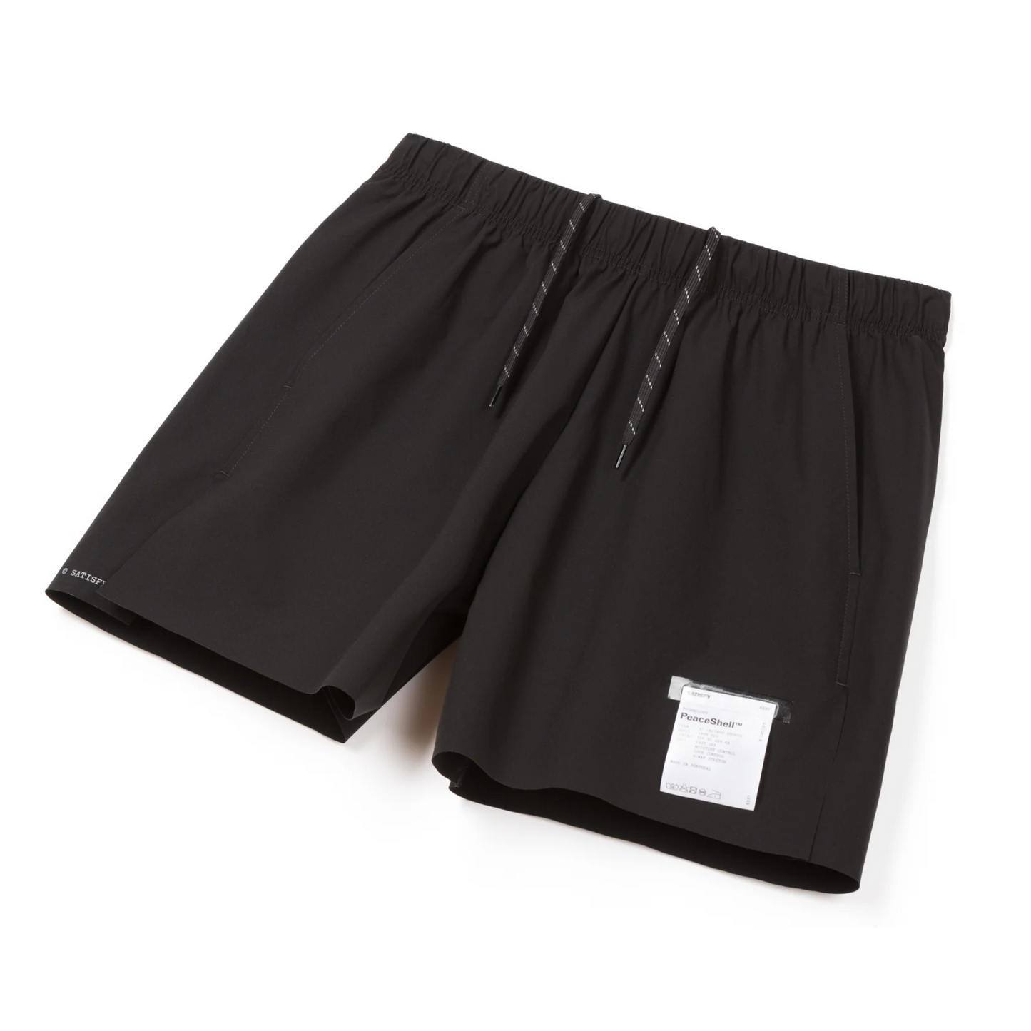 5337-BK-CO Satisfy Peaceshell 5" Unlined Shorts Black"