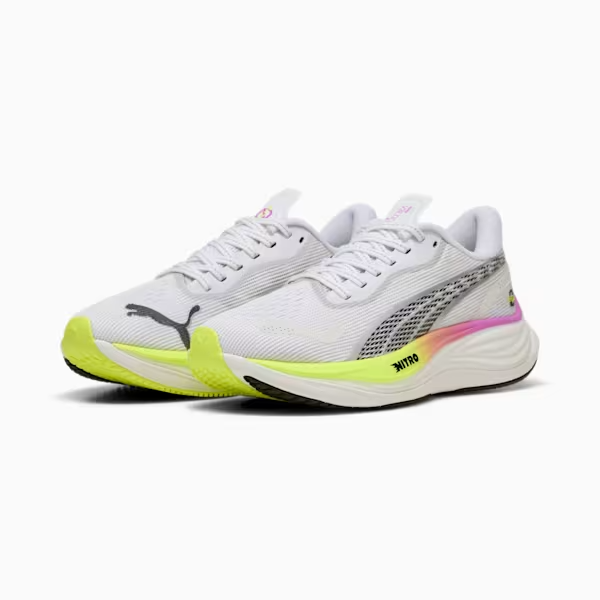 311903-01 ヴェロシティ ニトロ 3 EKIDEN GLOW ウィメン WHITE-PURE MAGENTA-YELL