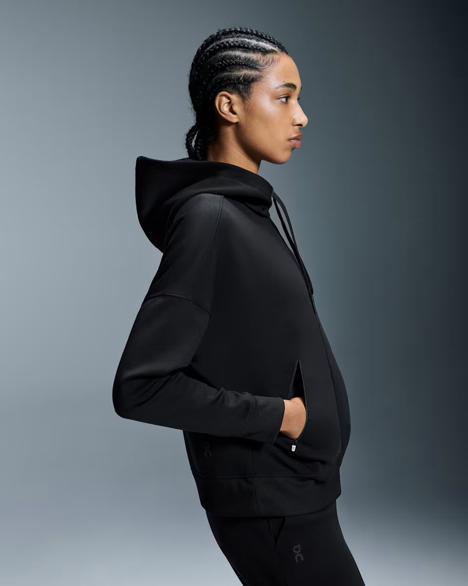 On - Zipped Hoodie W Black【1WE11800553】