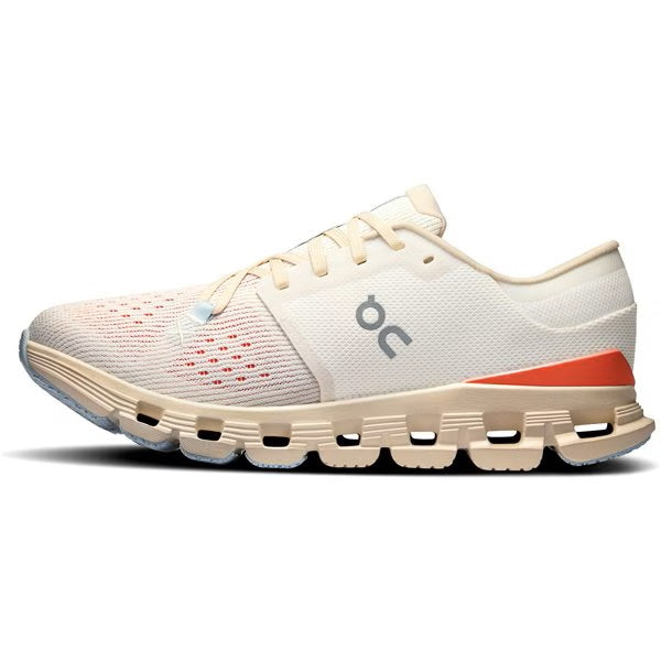 On - Cloud X 4 W Ivory | Salmon【3WE30073297】