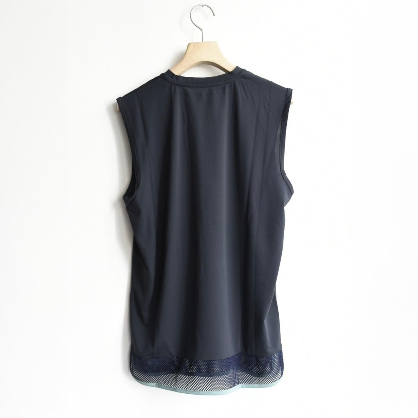 BUDO - Double mesh texture sleeveless ブラック【b25cn111】