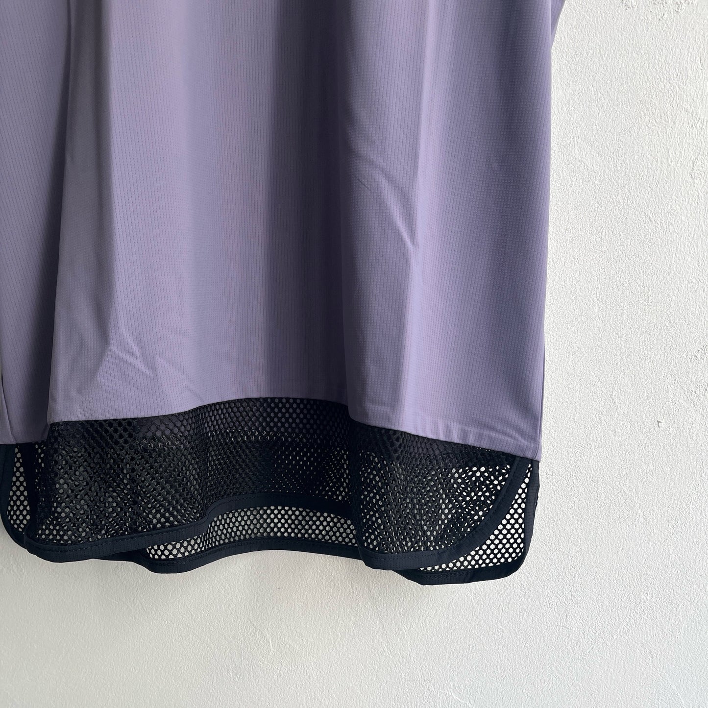 BUDO - Double mesh texture sleeveless モーヴ【b25cn111】