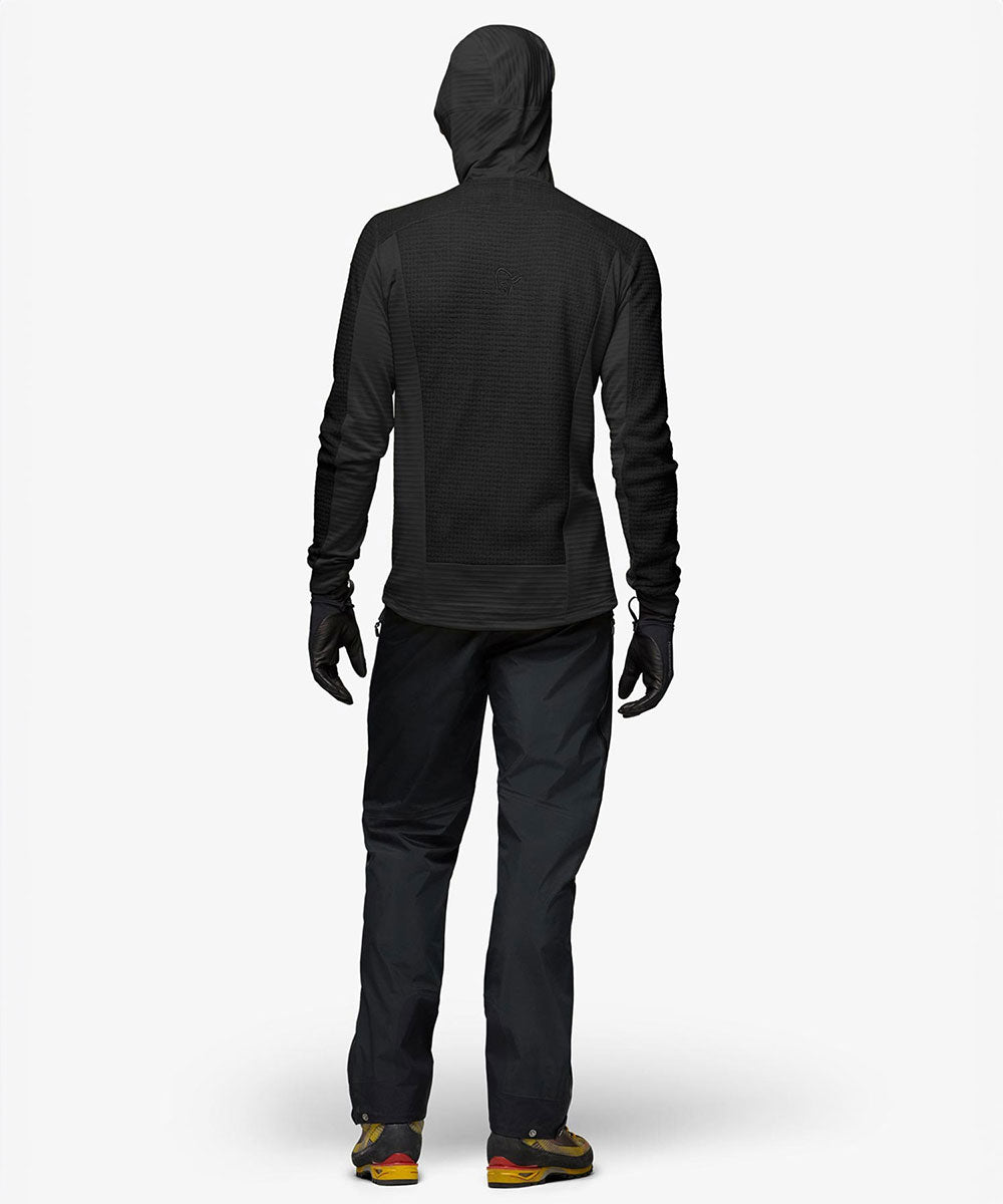 Norrøna - falketind Alpha120 Zip Hood (M) Caviar Black【1201604250-307718】