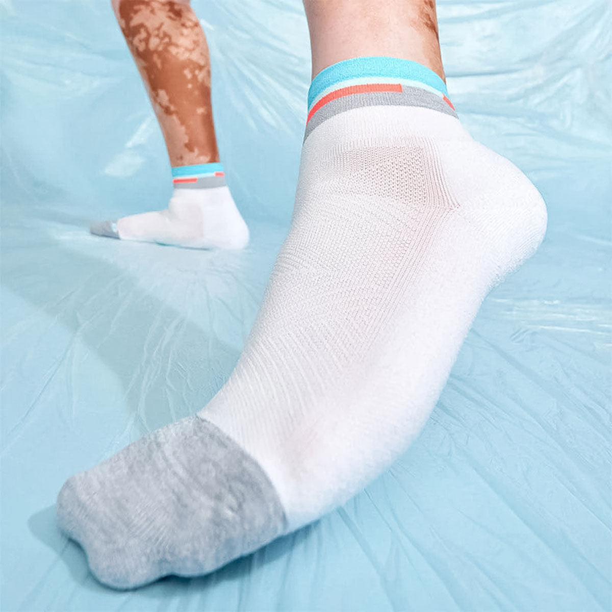 Feetures - ELITE LIGHT CUSHION QUARTER-AquaticWhite 【4400100161251】