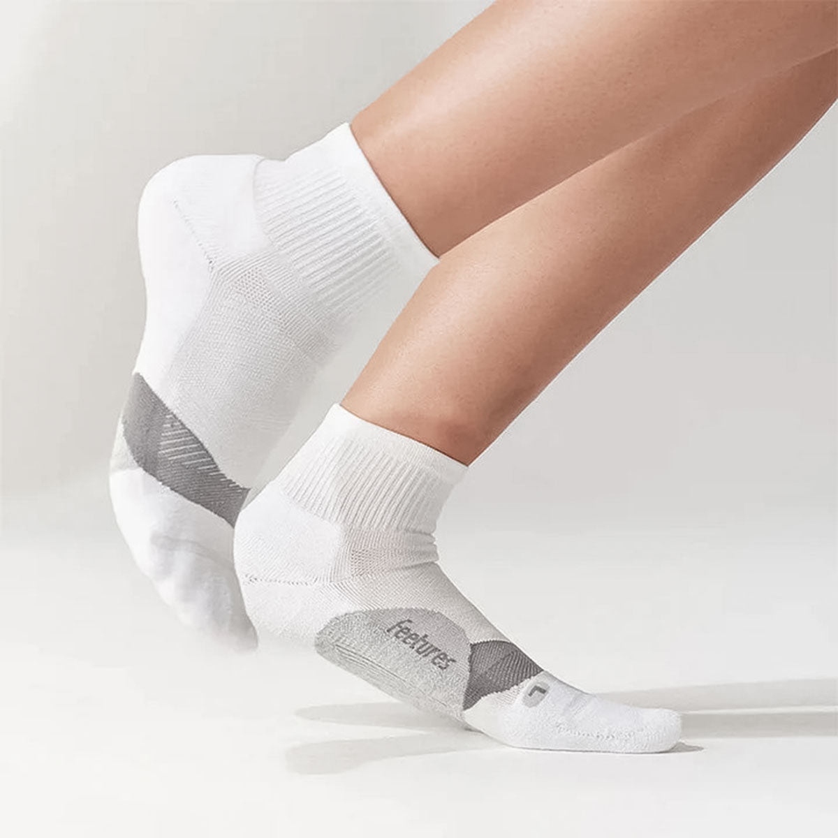 Feetures - ELITE LIGHT CUSHION QUARTER-White_LC 【4400100136241】