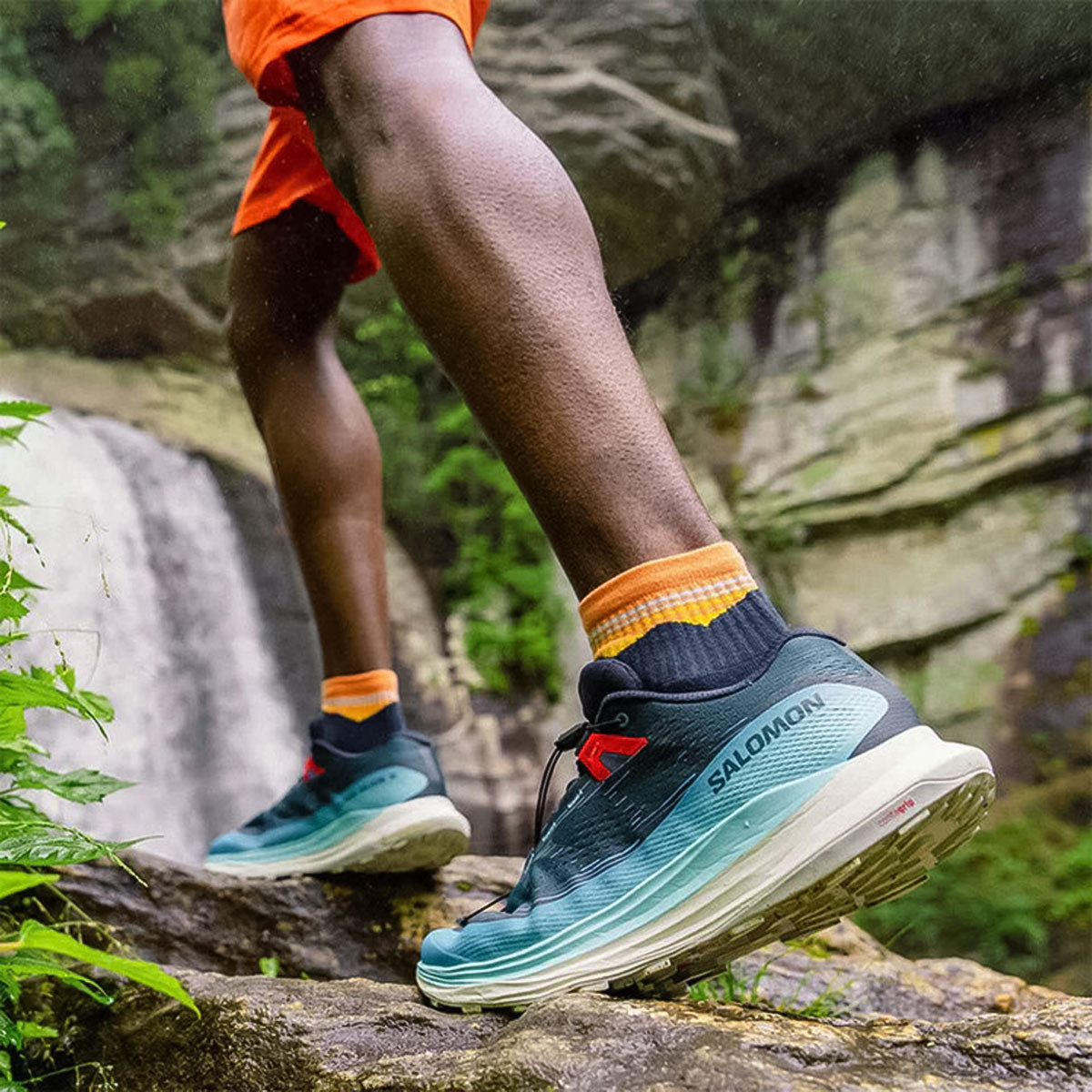 FEETURES - TRAIL MAX CUSHION QUARTER -Blue Ridge Navy 【4400130152242】
