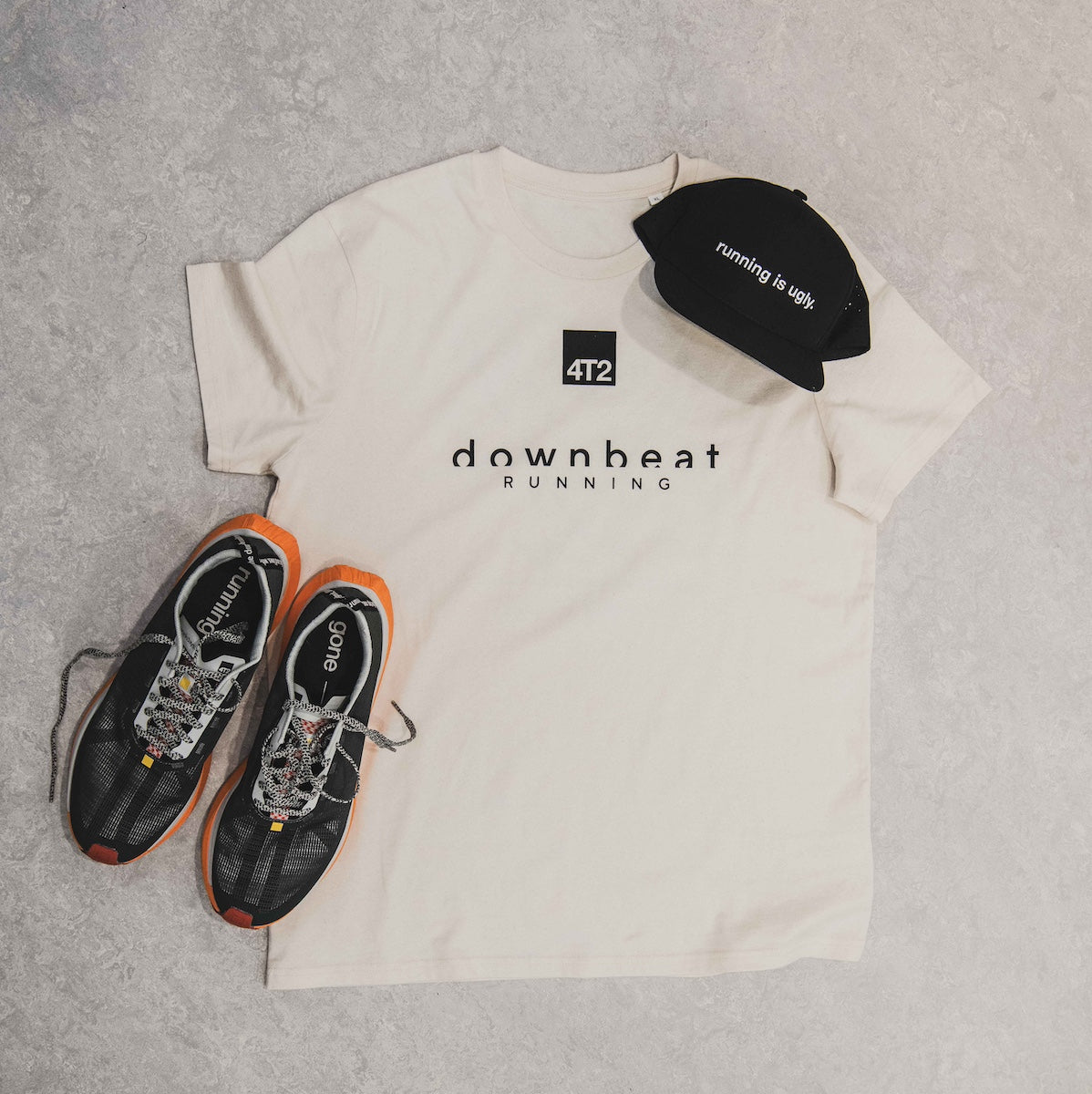 4T2 x downbeat RUNNING Tee