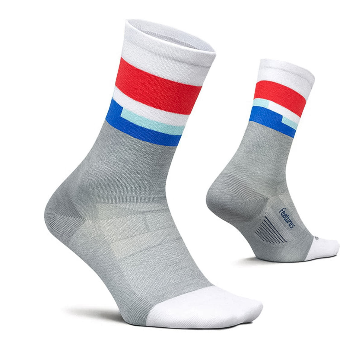 Feetures - ELITE ULTRA LIGHT MINI CREW-MissionGray 【4400020171251】