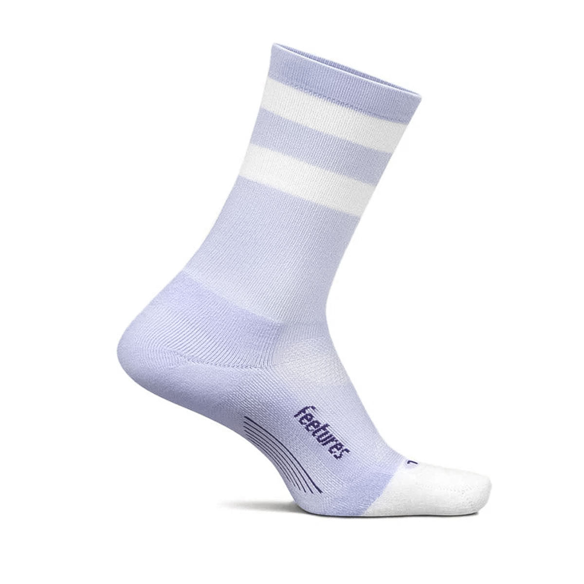 Feetures - ELITE LIGHT CUSHION MINI CREW-LilacHighTopStripe 【4400040159251】