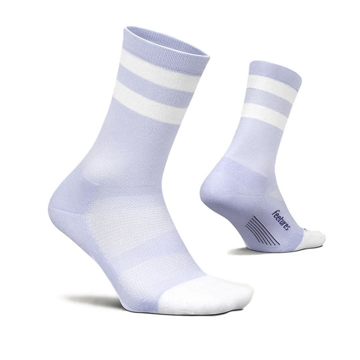 Feetures - ELITE LIGHT CUSHION MINI CREW-LilacHighTopStripe 【4400040159251】