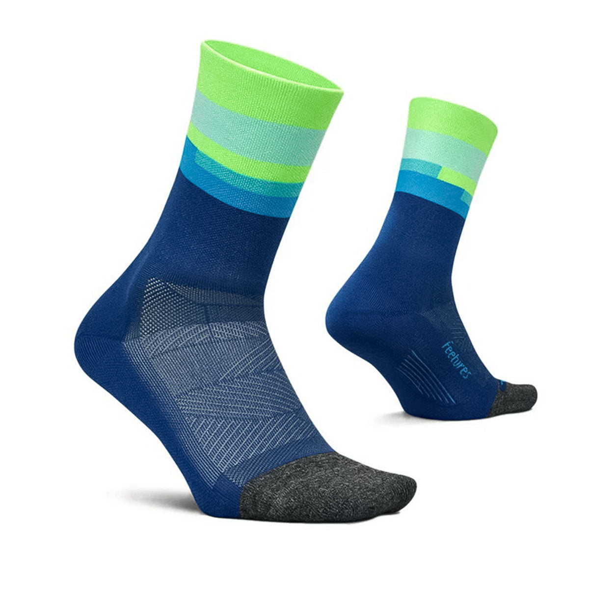 Feetures - ELITE LIGHT CUSHION MINI CREW-Surfboard Blue 【4400040162251】