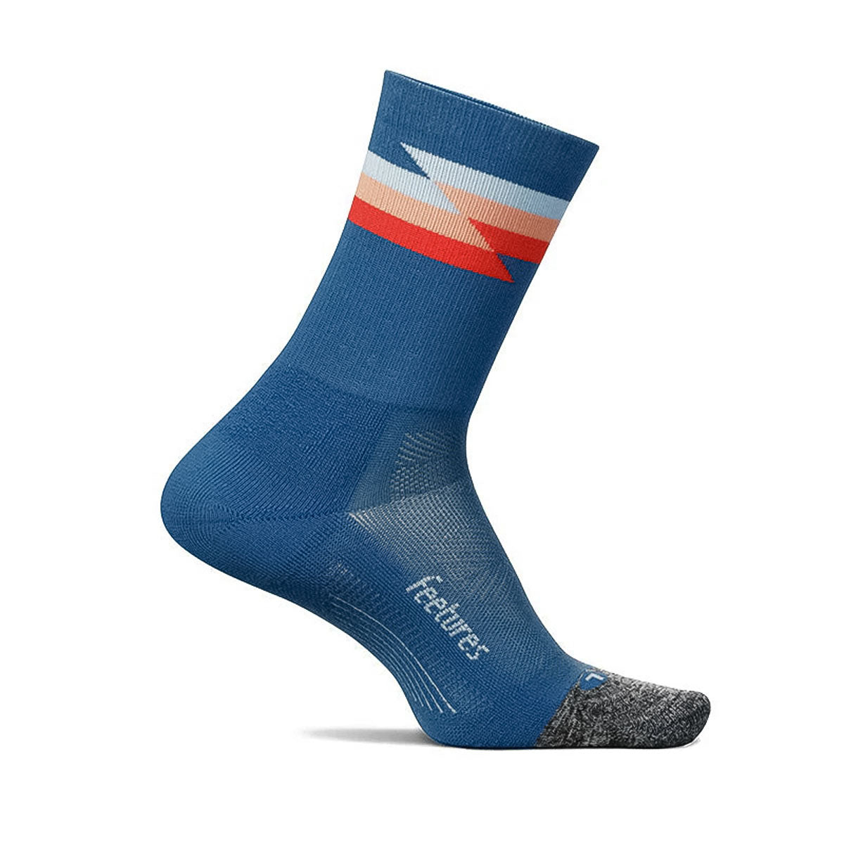 Feetures - ELITE LIGHT CUSHION MINI CREW Synthwave BLUE