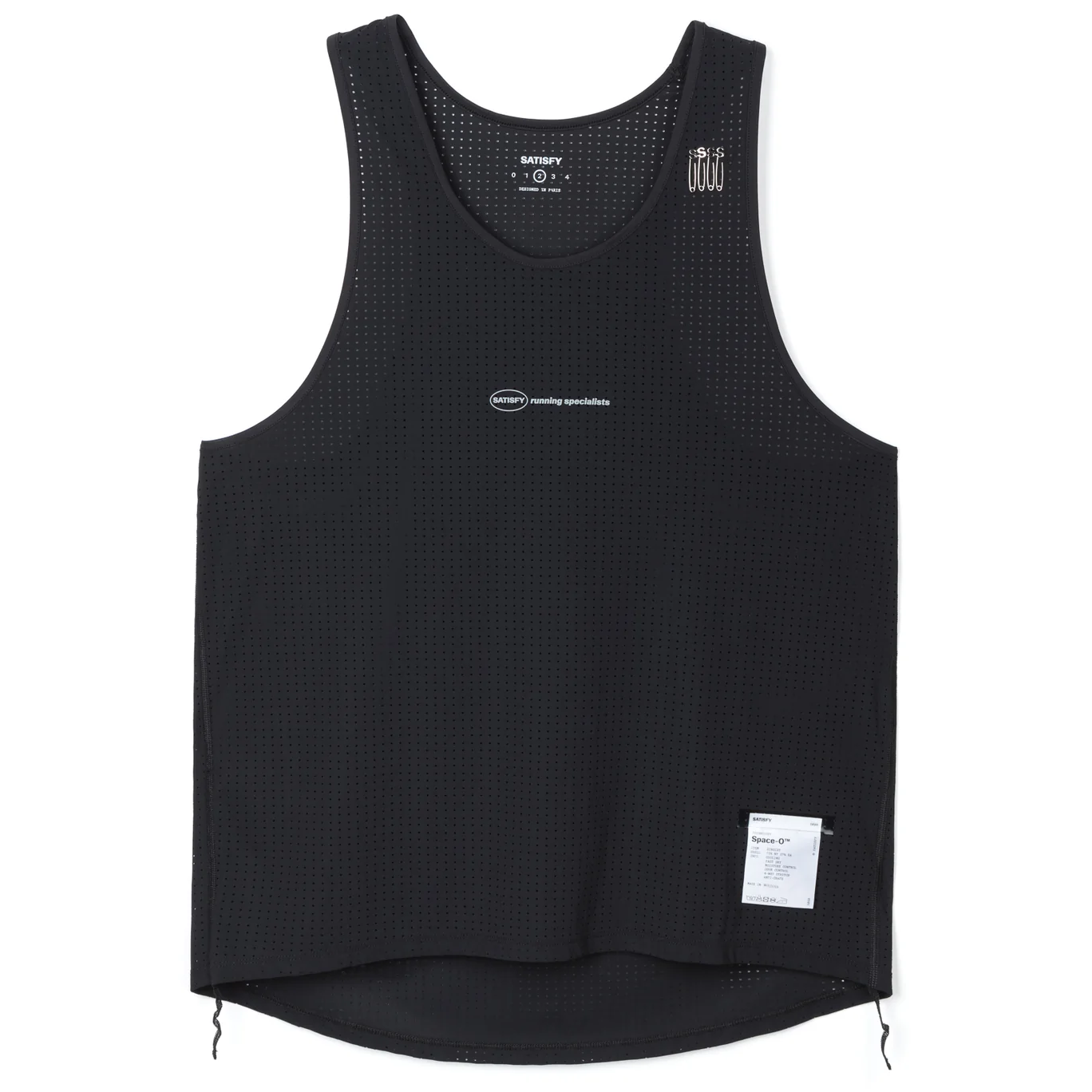 11004-BK-RS SATISFY Space-O Singlet Black