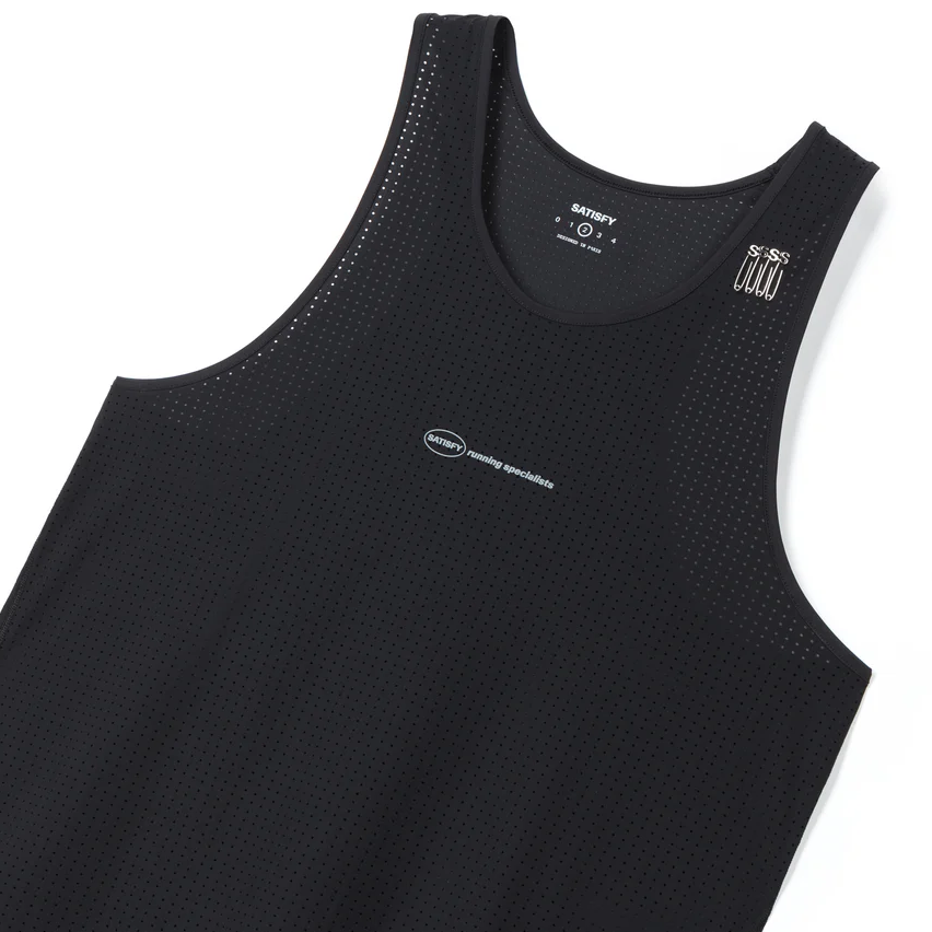 11004-BK-RS SATISFY Space-O Singlet Black