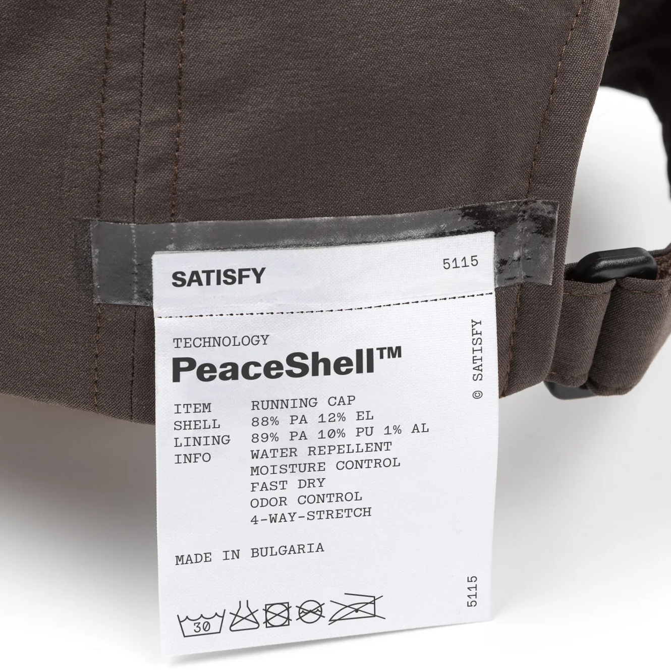 5115-BR-OV Satisfy PeaceShell Running Cap Brown