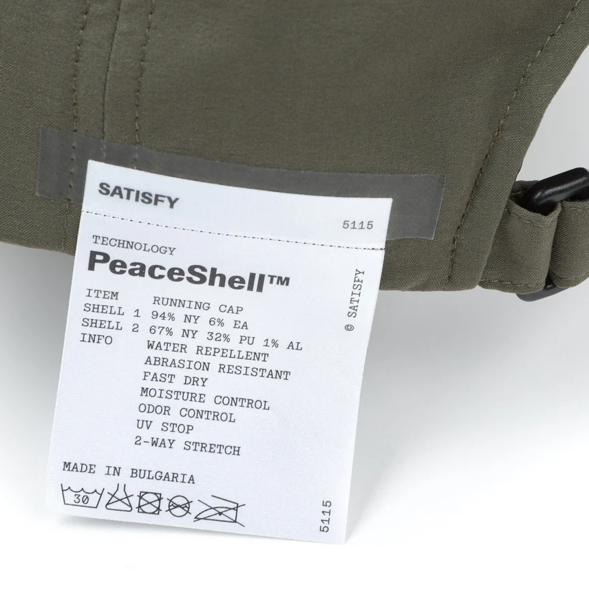 5115-OL-OV Satisfy PeaceShell Running Cap Olive