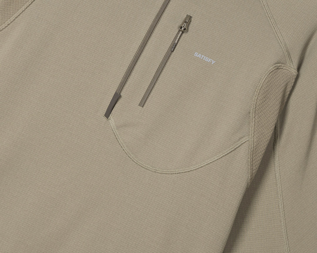 SATISFY GhostFleece Half-Zip smoky quartz 5174-SQ-CO