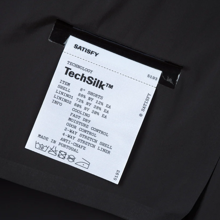 12002-BK SATISFY TechSilk 8 Shorts Black
