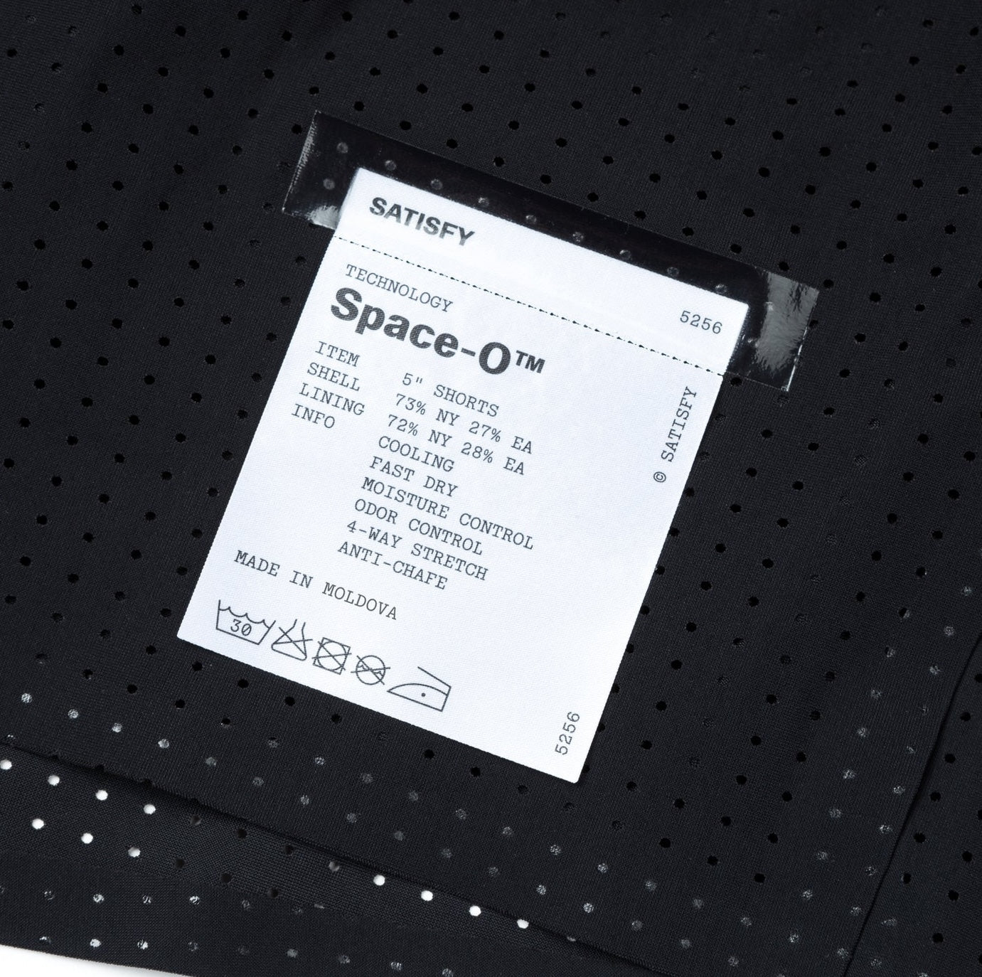 5256-BK SATISFY Space-O 5” Shorts Black