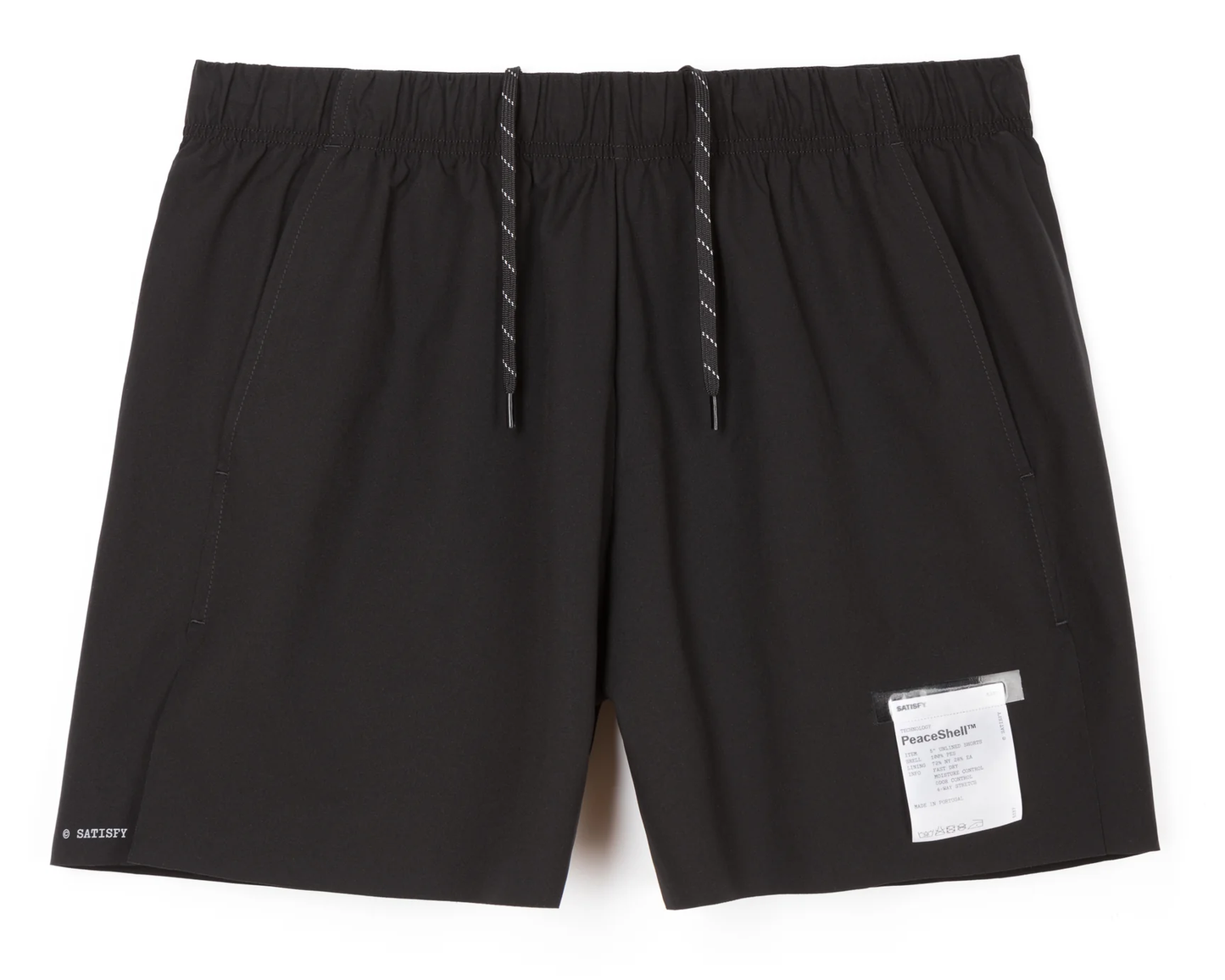 5337-BK-CO Satisfy Peaceshell 5" Unlined Shorts Black"