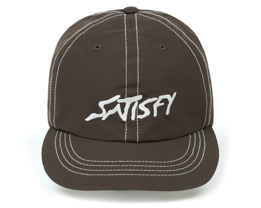 5347-BR-90S SATISFY PeaceShell Running Cap Brown