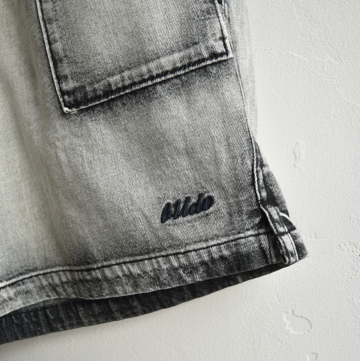 b25dp102bl BUDO DENIM SHORTS +1