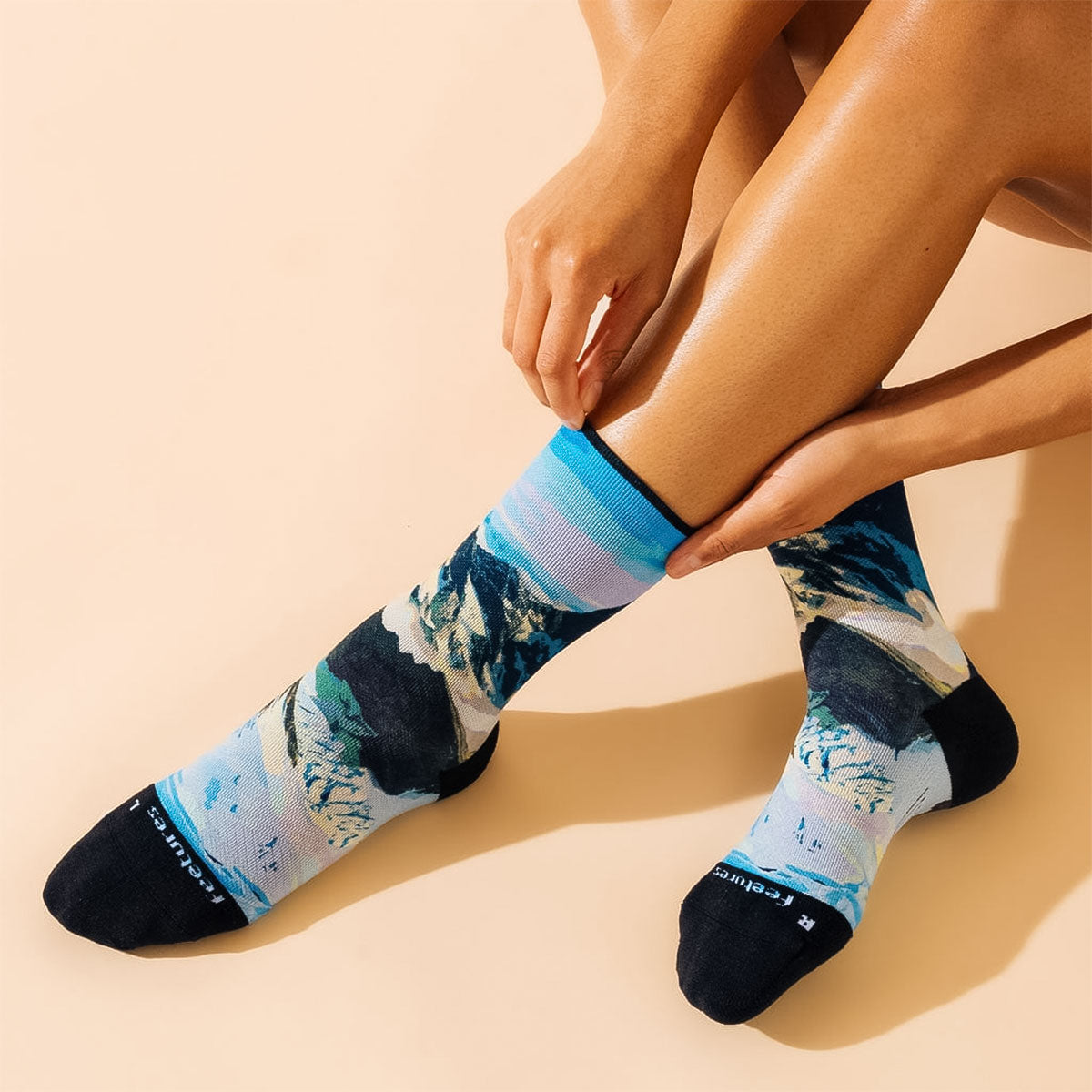 Feetures - ELITE LIGHT CUSHION MINI CREW-Rocky 【4400040175251】