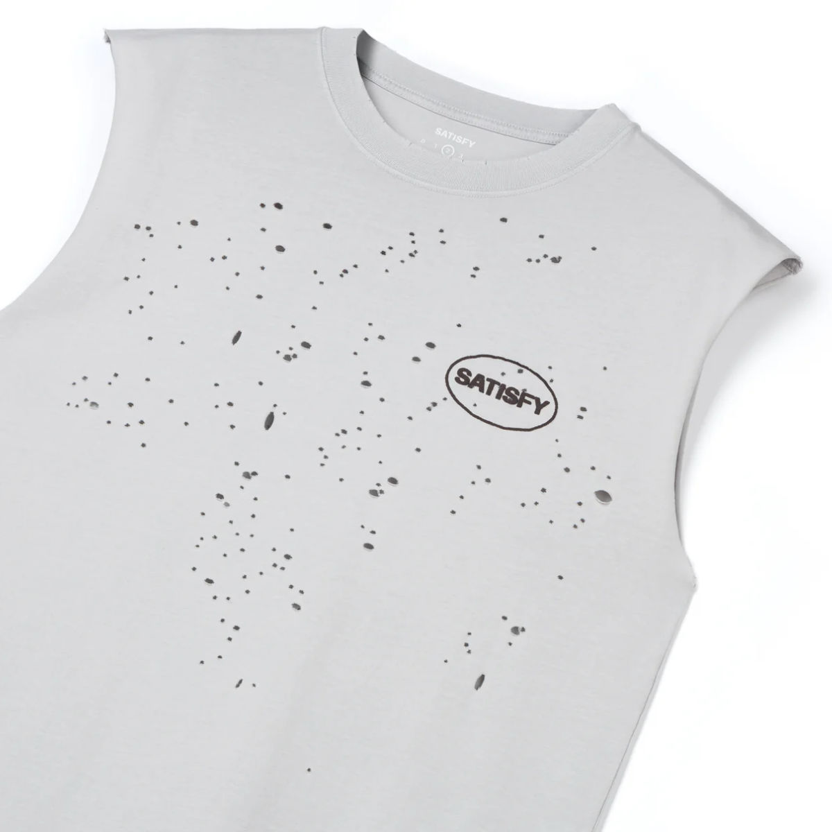 11005-ALR-SRS SATISFY MothTech Muscle Tee Aged Lunar Rock