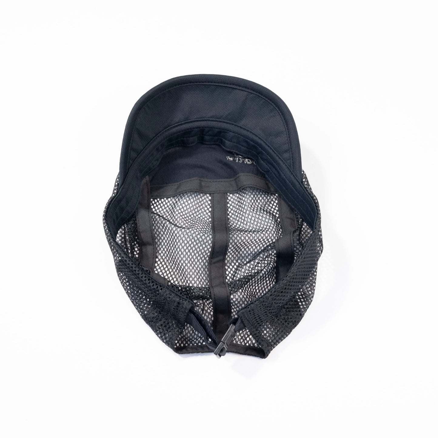 BUDO - <SHORT BRIM DRY MESH CAP>:black×black
