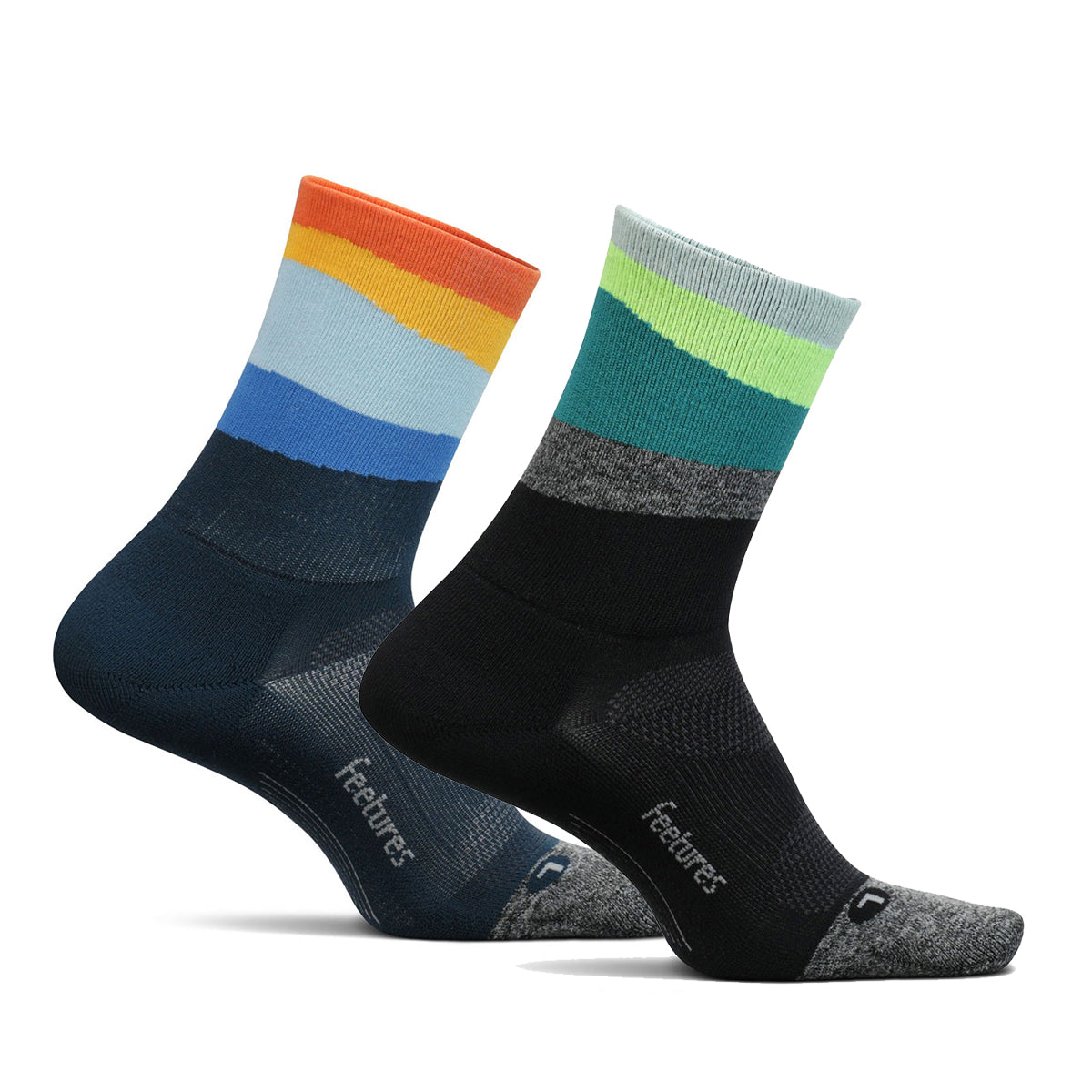 Feetures - ELITE LIGHT CUSHION MINI CREW-AscentBlue