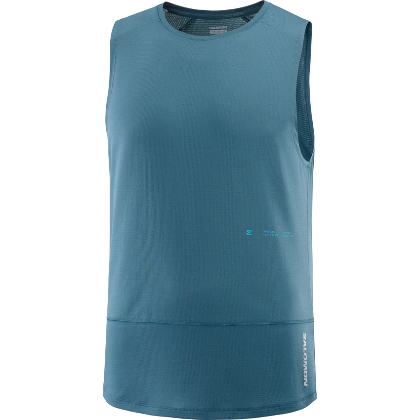 LC2196100 SALOMON CROSS RUN TANK GFX M DEEP DIVE