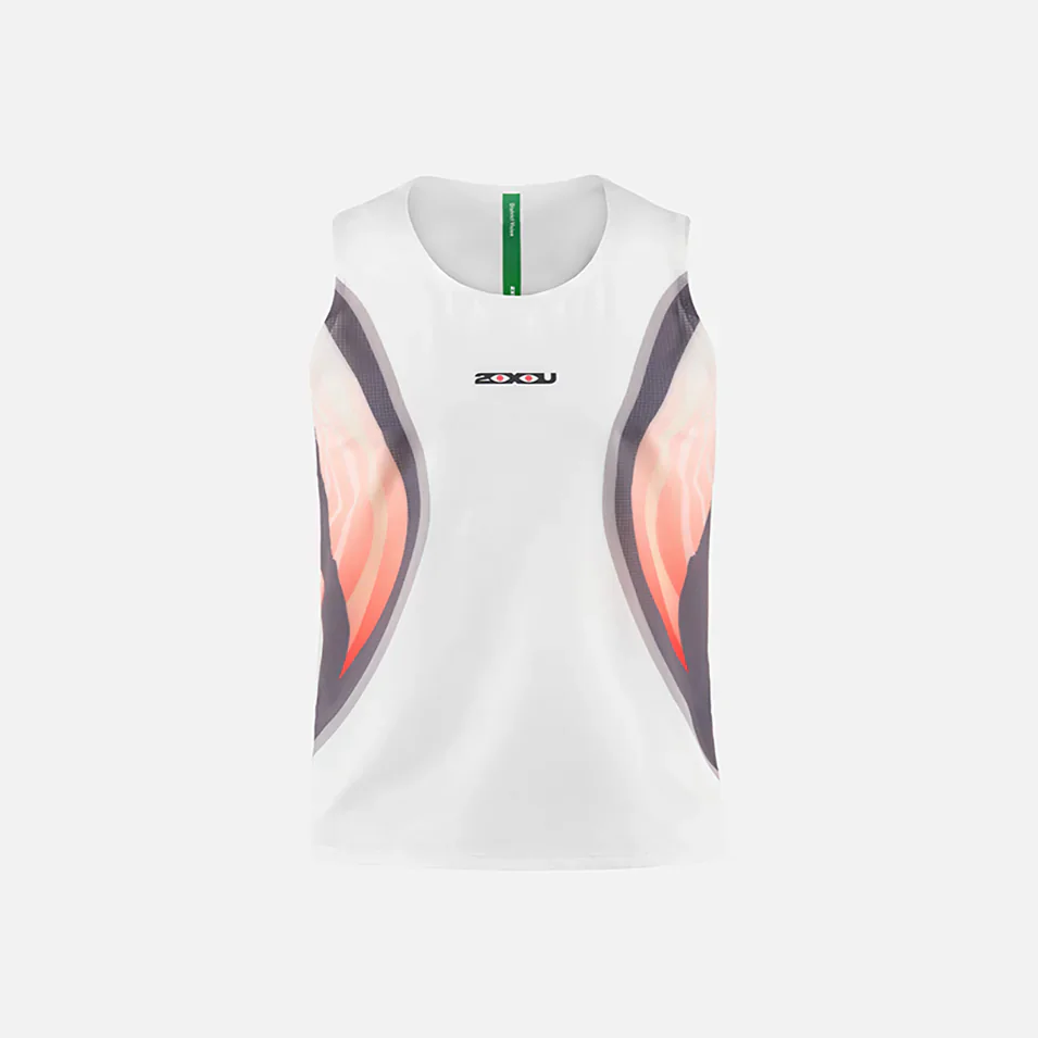 2XU×District Vision - Ultralight Desert Singlet WHT/CHI 【MR7276a】