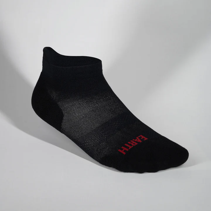 RACE-DAY-QTR-BLK The Race Day Socks Black, Quarter