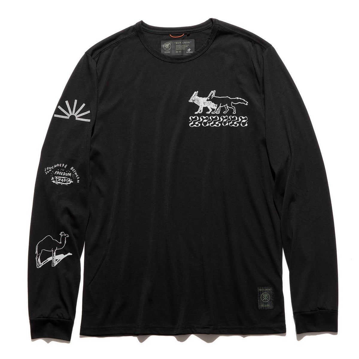 ROARK RUN AMOK MATHIS KNIT FREEDOM AND CHAOS LS RK306-BLK