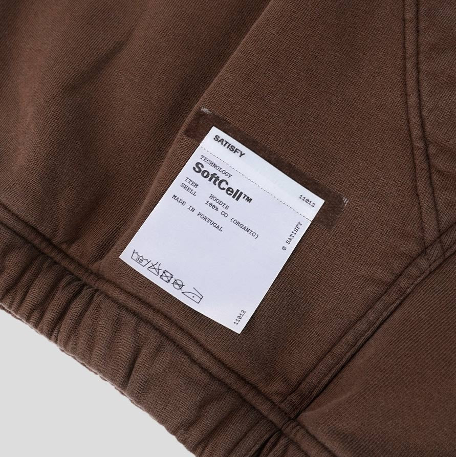 11012-SBBR-SRS SATISFY SoftCell Hoodie BleachedBrown