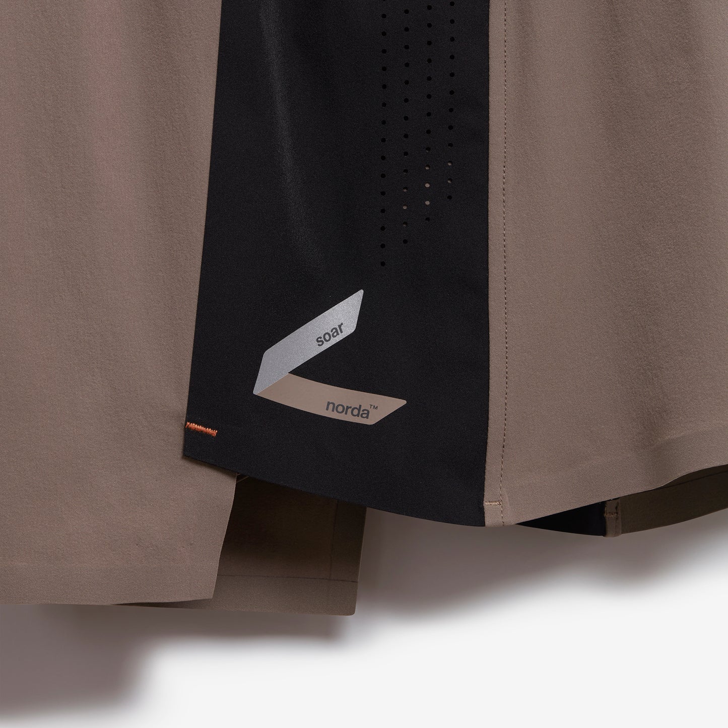 SS15M-DEE/BLK Men's 17cm Shorts-Deep Taupe/Black