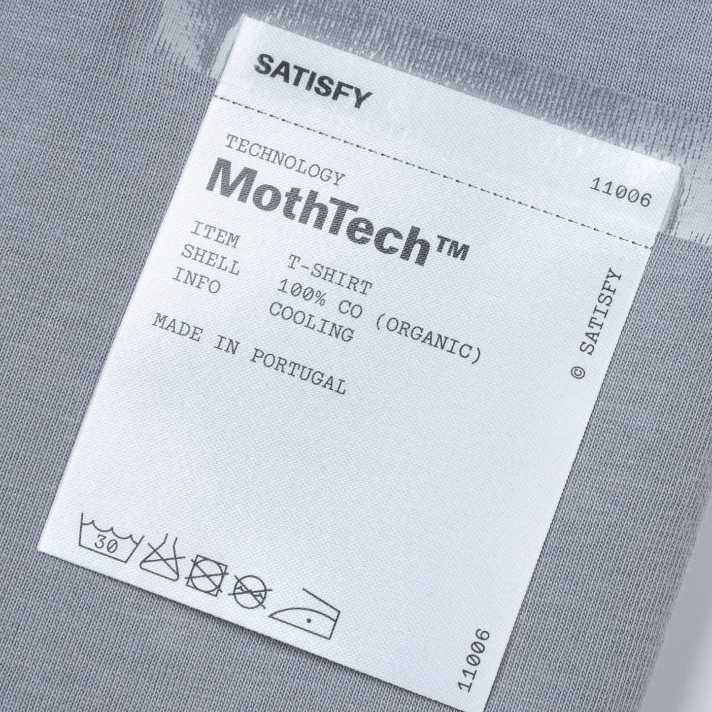 11006-AQU-SRS SATISFY MothTech T-Shirt Aged Quicksilver