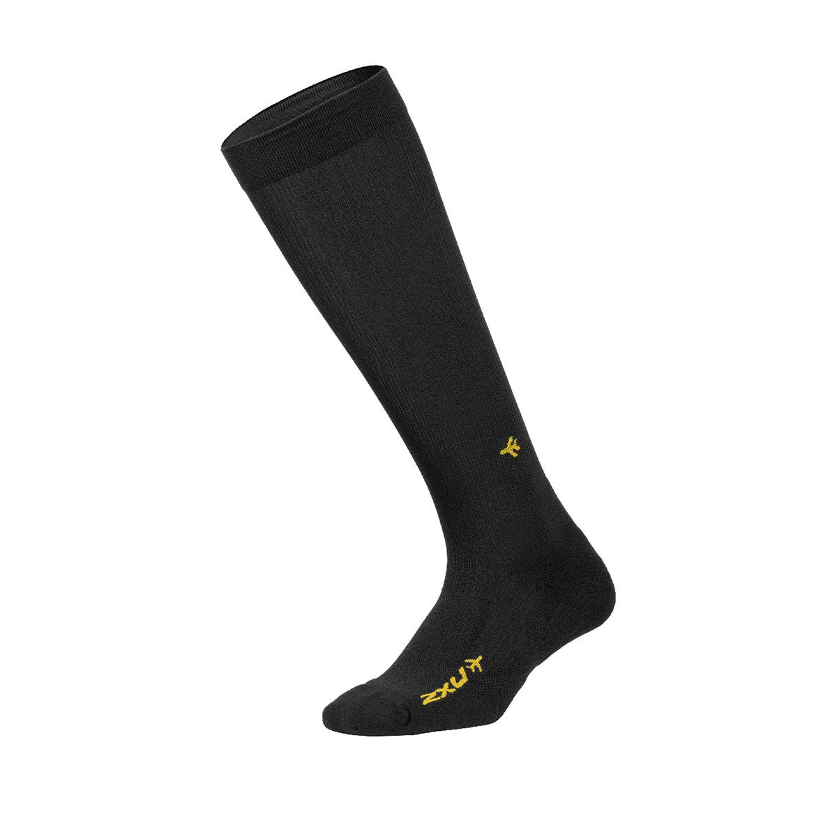 2XU - FLIGHT COMP SOCKS BLK/BLK 【UA5688E】