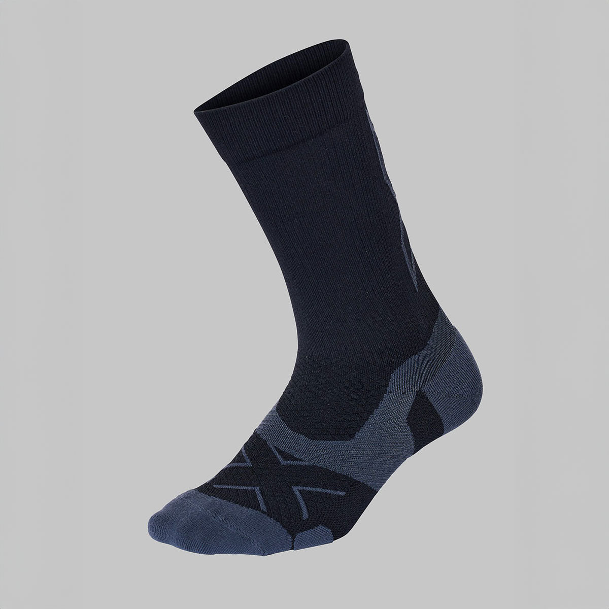 2XU - VECTR LIGHT CUSHION CREW BLK/TTM 【UA7005E】