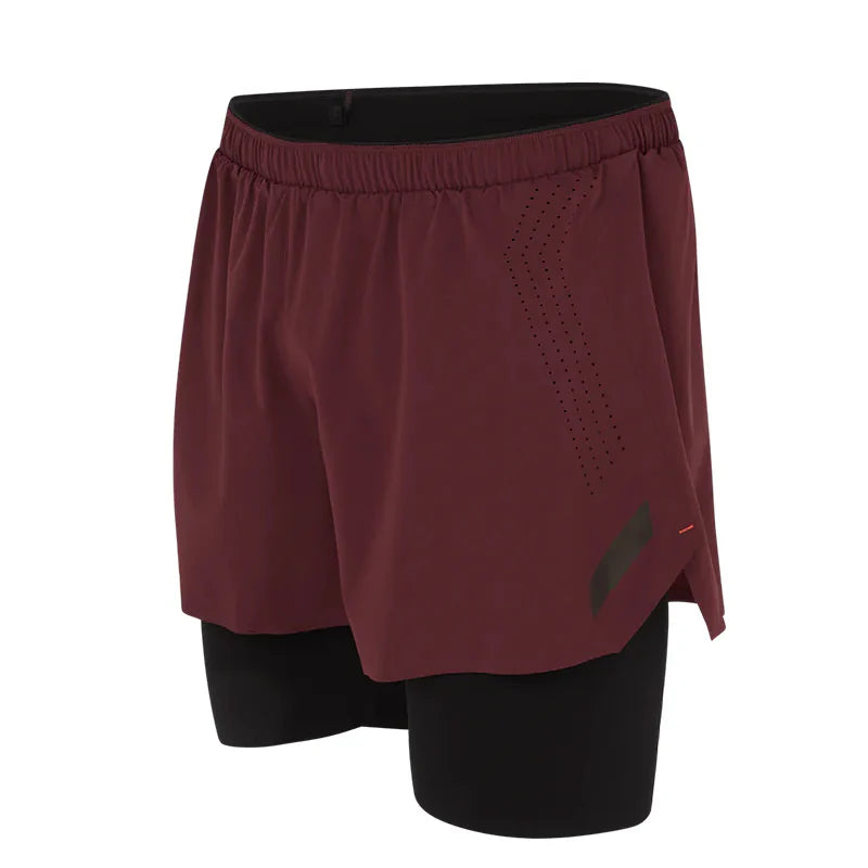 SS6M SOAR Men’s Dual Run Shorts Windsor Wine